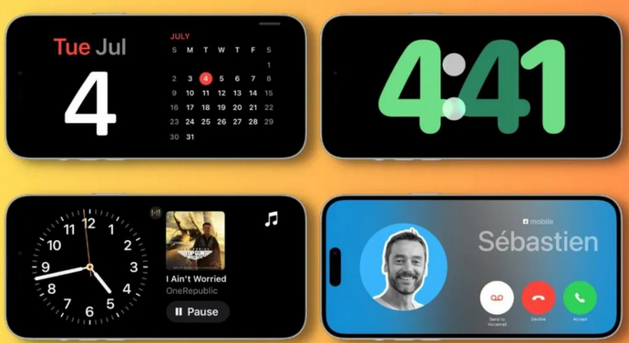 平陆苹果手机维修分享iOS17横屏充电待机显示有什么好处 