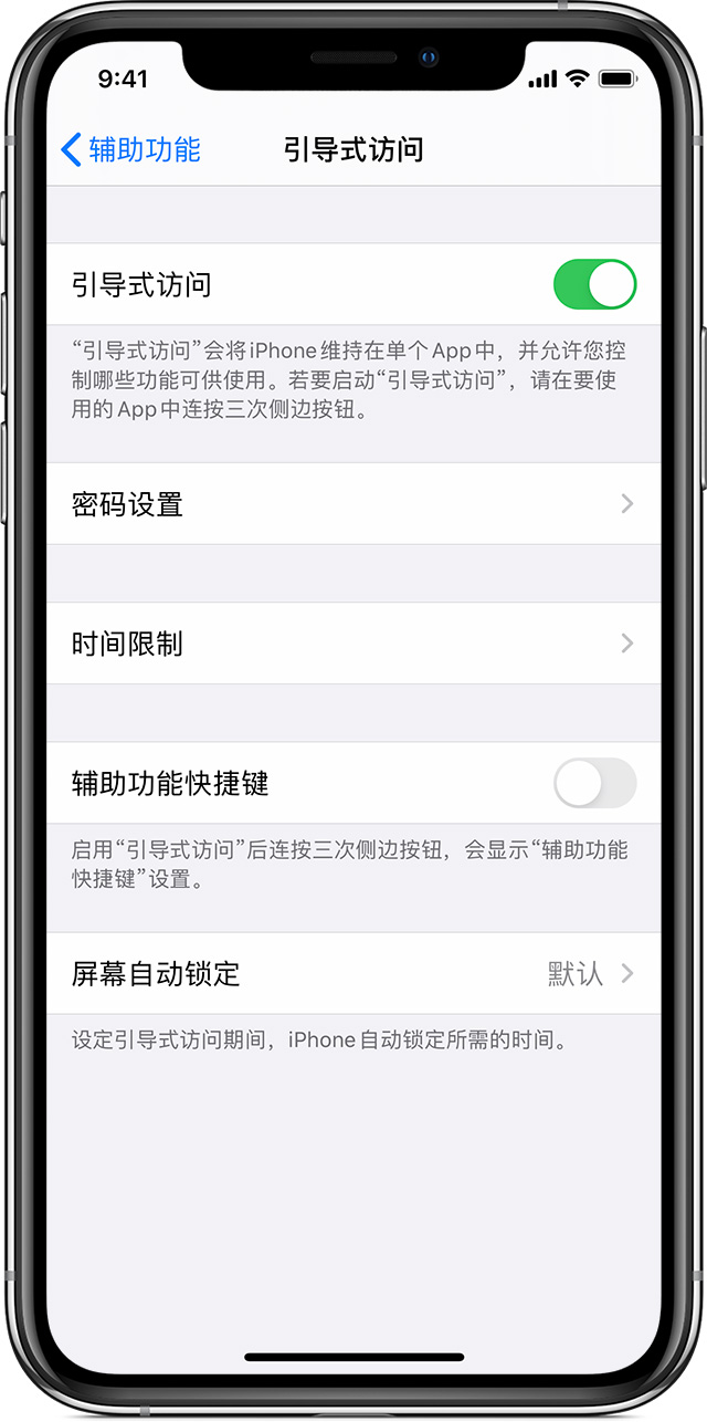 平陆苹果手机维修分享如何在 iPhone 上退出引导式访问 