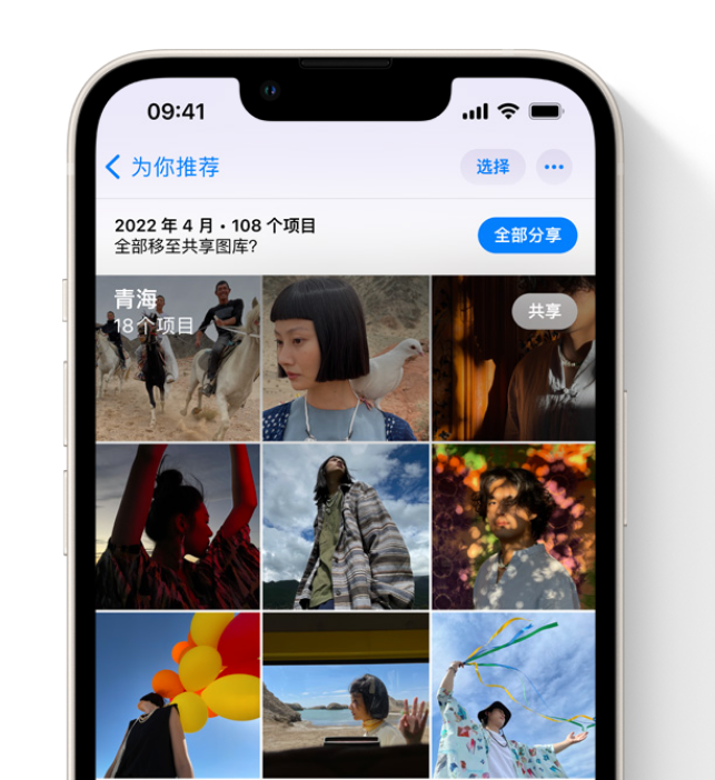 平陆苹果维修网点分享在 iPhone 上使用共享图库 